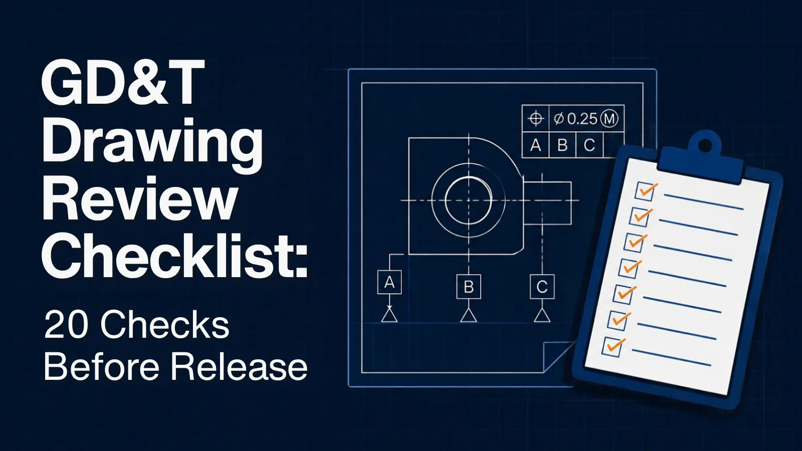 GD&T Drawing Review Checklist: 20 Checks Before Release
